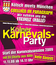 Am 11.11. die Karnevalsparty des CIP in der Freiheiz (Halle)